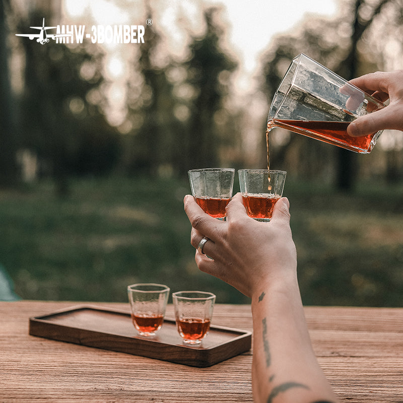 MHW-3BOMBER 轟炸機咖啡壺日式冷紋杯咖啡分享杯套裝