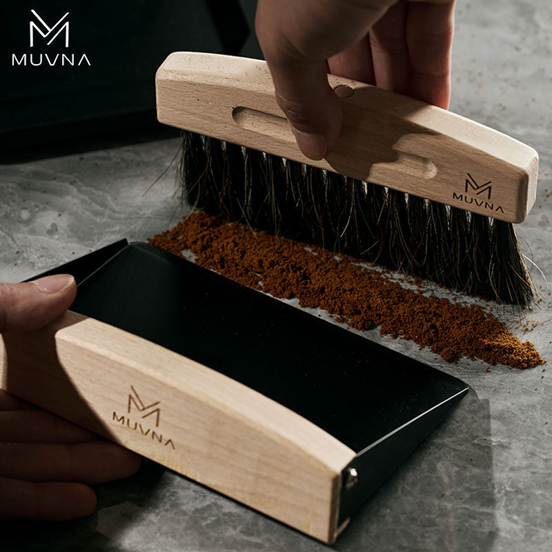 MUVNA 慕威納 實木毛刷簸箕套裝