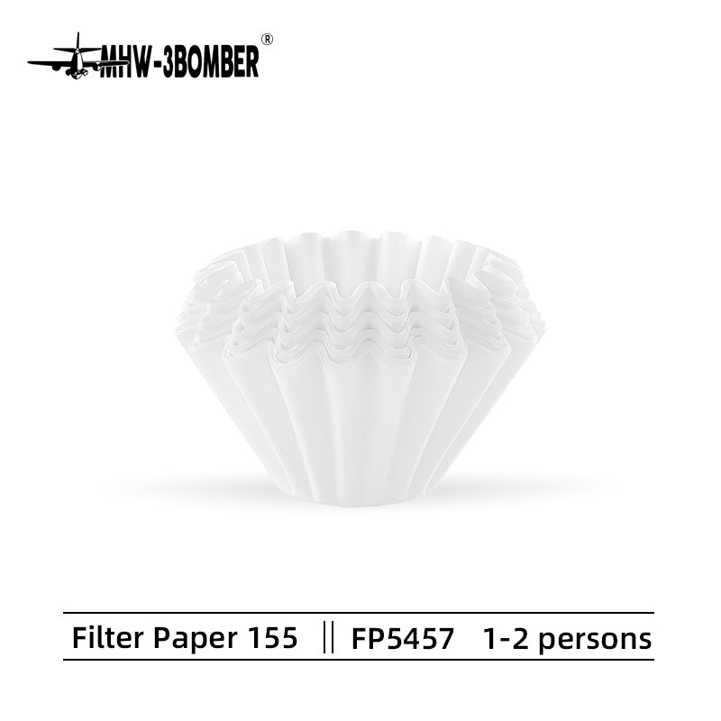 MHW-3BOMBER 流星蛋糕155 濾杯 (高溫鍛燒 三孔導流) & 蛋糕咖啡濾紙 50枚