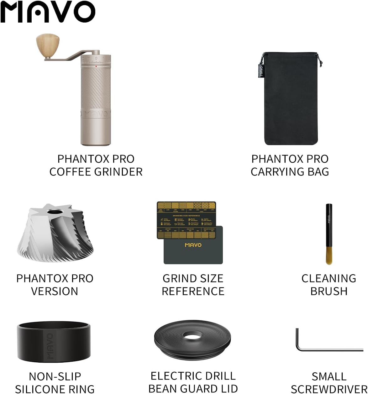 MAVO - Phantox PRO Hand Coffee Grinder