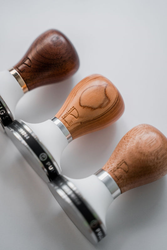 PULLMAN MK II BIGSTEP Coffee Tamper | TIMBER White Cone | 58.55MM
