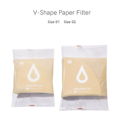 TIMEMORE | Pour Over Coffee Paper Filter 01/02 (Made in Japan) | 100入濾紙 | 100% 木漿濾紙